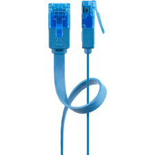 Goobay U/UTP CAT6a Lapos patch kábel 5m - Kék (96339) kábel és adapter