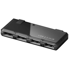 Goobay USB 2.0 Hub 4 port fekete (95670) (G95670) hub és switch
