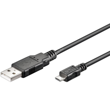 Goobay USB 2.0 kábel micro USB csatlakozóval 15cm (dupla árnyékolású) 2.0 Hi-Speed - Kiárusítás! mobiltelefon kellék