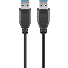 Goobay USB 3.0 (apa) - USB 3.0 (apa) kábel, 1,8 m, fekete (93928) kábel és adapter