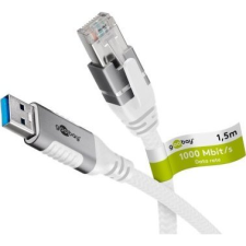 Goobay USB-A 3.0 apa - RJ45 Hálózati Kábel 1.5m - Fehér (RB74158) kábel és adapter