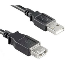 Goobay USB A M/F adatkábel hosszabbító 0,3m, fekete (68622) kábel és adapter