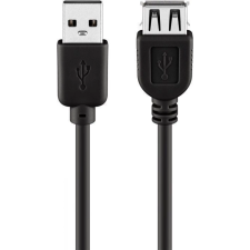 Goobay USB A M/F adatkábel hosszabbító 0,3m, fekete (68622) (go68622) kábel és adapter