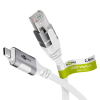 Goobay USB-C 3.2 Gen2 - RJ-45 Ethernet Átalakító kábel 2m - Fehér (74176)