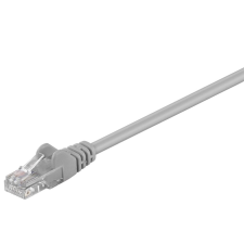 Goobay UTP CAT 5e patch kábel 3m szürke (68367) (go68367) kábel és adapter