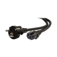Goobay villásdugó CEE 7/7 - C15 M/F tápkábel 2m fekete (WENT93277) kábel és adapter
