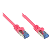 GOOD CONNECTIONS 8060-H010M S/FTP CAT6a RJ45 Patch kábel 1m - Magenta (8060-H010M)