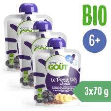 Good Gout Bio áfonyás reggeli, 3x 70 g bébiétel