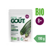 GOOD GOUT BIO Cukkinis rizottó kecskesajttal 190 g bébiétel