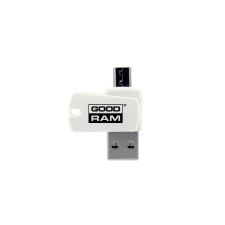 Goodram AO20  OTG 2in1 MicroUSB és USB 2.0 kártyaolvasó fehér (AO20-MW01R11) (AO20-MW01R11) kártyaolvasó