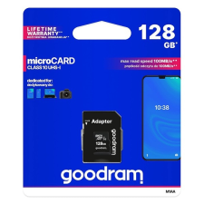 Goodram memóriakártya 128gb (microsdxc - class 10, uhs-1) + sd adapter m1aa-1280r12 / m1aa-1280r11 memóriakártya