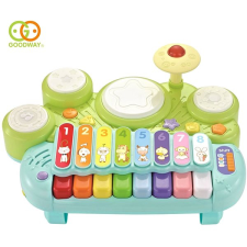 Goodway Toys Elektronikus xilofon játékdobbal játékhangszer