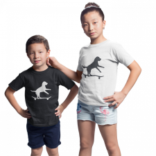  Gördeszkás kutya - Gyerek Póló gyerek póló