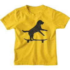  Gördeszkás Kutya - Gyerek Póló