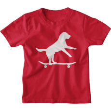  Gördeszkás Kutya - Gyerek Póló