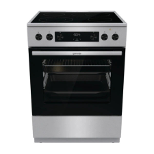  Gorenje GECS6C70XPA inox-fekete, szabdonálló, kerámialapos, főzőzóna:4, sütőtér:71L, tűzhely tűzhely