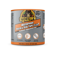 Gorilla Glue Gorilla WATERPROOF PATCH &amp;amp; SEAL TAPE CLEAR átlátszó 2,4 m x 100mm Vízálló Foltozó/Tömítő Raga... purhab, tömítő, tapasz