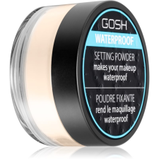 Gosh Waterproof Setting Powder fixáló púder vizálló hatással árnyalat 001 Transparent 7 g arcpúder