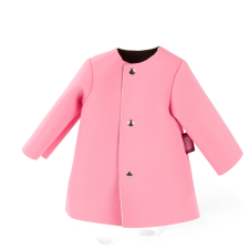Götz rózsaszín kabát 45 - 50 cm-es álló- és 42 - 46 cm-es csecsemő Götz babákra, 3403172 játékbaba felszerelés
