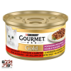  GOURMET Gold Duó Élmény csirkével és marhával nedves macskaeledel