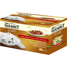 Gourmet Gold falatok szószban nedves macskaeledel - Multipack (4 x 85 g | 4 db konzerv) 340 g macskaeledel