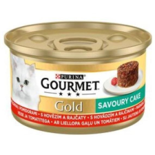  Gourmet Gold macska konzerv savoury marha és paradicsom 12x85g macskaeledel