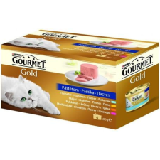 Gourmet Gold Mousse - Pástétom macskáknak - Multipack (4 x 85 g | 4 db konzerv) 340 g macskaeledel