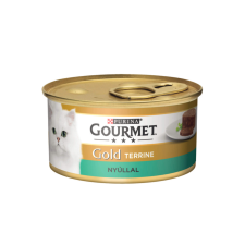  GOURMET GOLD Nyúllal terrine nedves macskaeledel – 12×85 g macskaeledel