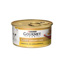  GOURMET GOLD Savoury Cake Csirkével és sárgarépával nedves macskaeledel – 4×85 g macskaeledel