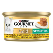 Gourmet GOURMET GOLD Savoury Cake Csirkével és sárgarépával nedves macskaeledel 85g macskaeledel