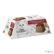 Gourmet Revelations pastétom marhával és szósszal nedves macskaeledel 2x57gr macskaeledel