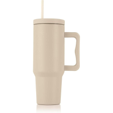 GOURMETMAXX Thermo bögre fedéllel és szívószállal 1,2 liter bézs termosz