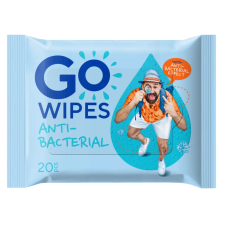 GoWipes Frissítő antibakteriális nedves törlőkendő D-pantenollal 20db higiéniai papíráru