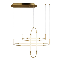  Gőzölt Brass - LED függeszték 80cm világítás
