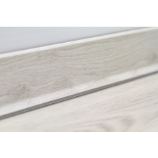 GRABOPLAST Habosított szegélyléc, vízálló, ütésálló, &quot;Olena&quot;, 60mm magas, 220cm élvédő, sín, szegélyelem