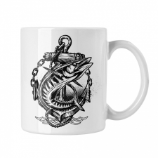  Graffiti Halak (3 féle) - Fehér Bögre bögrék, csészék