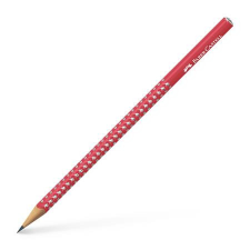  Grafitceruza, B, háromszögletű, FABER-CASTELL &quot;Sparkle&quot;, cukornád piros ceruza