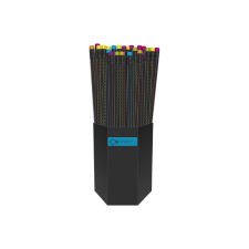 Grafitceruza HB, fekete testű, színes radírral, Connect 72 db/csomag, ceruza
