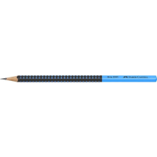 Grafitceruza, HB, háromszögletű, FABER-CASTELL "Grip 2001", fekete, kék ceruza