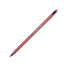  Grafitceruza HB hatszög, radírral - Scool - rózsaszín ceruza