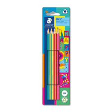 Grafitceruza készlet, HB, háromszögletű, STAEDTLER "Noris® 118 Happy" ceruza