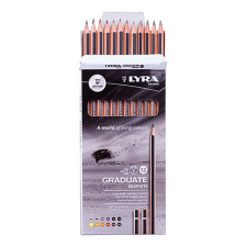  Grafitceruza LYRA Graduate 4H-6B hatszögletű környezetbarát 12db-os készlet ceruza
