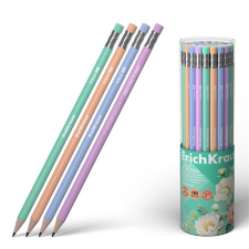  Grafitirón ErichKrause Pastel Bloom HB háromszögletű radírral ceruza