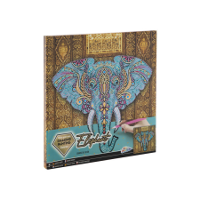  Grafix - Gyémánt festés vászonra Elefánt 30 x 30 c kreatív és készségfejlesztő