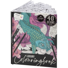 Grafix Prémium színező könyv 40 képpel, Halacskás CraftArt kreatív és készségfejlesztő