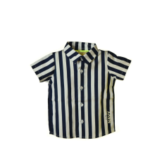  Grain de blé kék csíkos bébi fiú ing – 59 cm