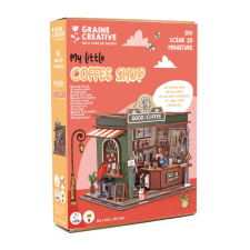 Graine Creative DIY könyvespolc díszítő – Kávézó kreatív és készségfejlesztő