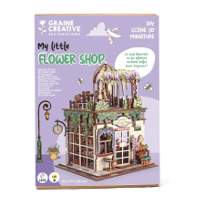 Graine Creative DIY könyvespolc díszítő – Virágbolt kreatív és készségfejlesztő