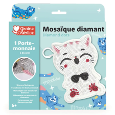 Graine Creative Gyémántfestő kulcstartó – Cica kreatív és készségfejlesztő