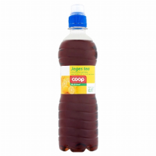 GRAMEX 2000 KFT Coop Jeges tea citromízű üdítőital feketetea-kivonattal, cukorral és édesítőszerekkel 0,5 l konzerv
